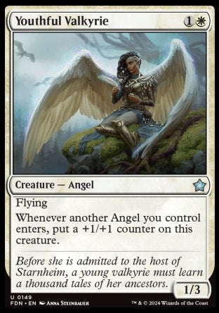 (149) Magic The Gathering Magic: The Gathering Foundations Single: Youthful Valkyrie Uncommon