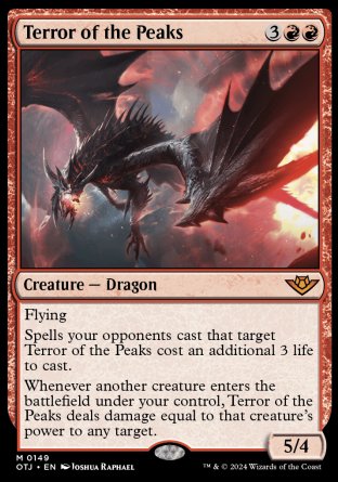 (149) Magic The Gathering Outlaws of Thunder Junction Single: Terror of the Peaks Mythic