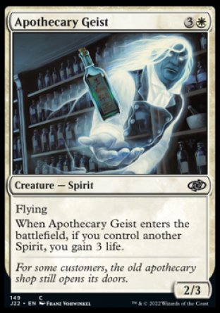 (149) Magic The Gathering Jumpstart 2022 Single: Apothecary Geist Common
