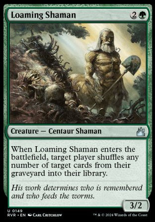 (149) Magic The Gathering Ravnica Remastered Single: Loaming Shaman Uncommon