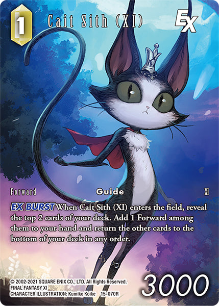 (070) Final Fantasy TCG Crystal Dominion Single: Cait Sith (XI) (15-070) (V.2) Holo Rare