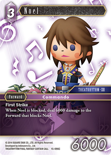 (096) Final Fantasy TCG Crystal Dominion Single: Noel (15-096) Holo Common