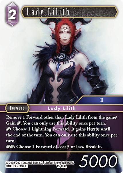(104) Final Fantasy TCG Crystal Dominion Single: Lady Lilith (15-104) Holo Legend