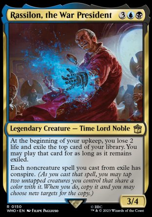 (150) Magic The Gathering Universes Beyond: Doctor Who Single: Rassilon, the War President Rare