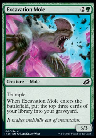(150/274) Magic The Gathering Ikoria: Lair of Behemoths Single: Excavation Mole Holo Common
