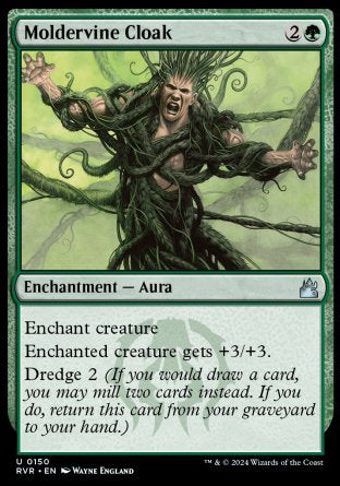 (150) Magic The Gathering Ravnica Remastered Single: Moldervine Cloak Uncommon