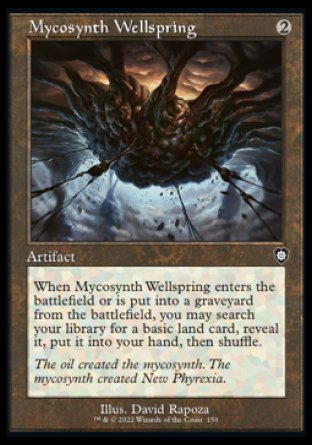 (150) Magic The Gathering Commander: The Brothers' War Single: Mycosynth Wellspring Common