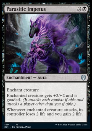 (150) Magic The Gathering Commander: Strixhaven Single: Parasitic Impetus Uncommon