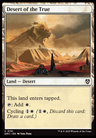 (151) Magic The Gathering Commander: Aetherdrift Single: Desert of the True Common