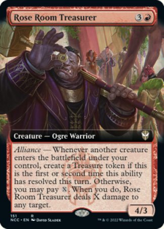 (151) Magic The Gathering Commander: Streets of New Capenna: Extras Single: Rose Room Treasurer Rare