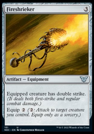 (151) Magic The Gathering Commander: Kamigawa: Neon Dynasty Single: Fireshrieker Uncommon