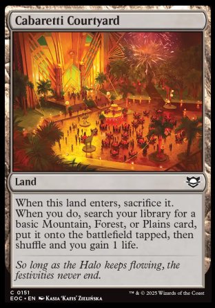 (151) Magic The Gathering Commander: Edge of Eternities Single: Cabaretti Courtyard Common