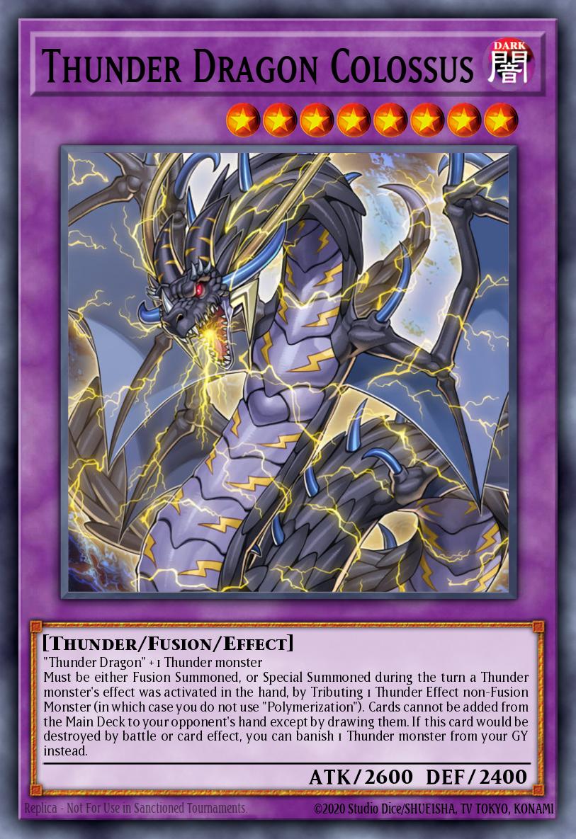 (183) YuGiOh TCG MP19: 2019 Gold Sarcophagus Tin Mega Pack Single: Thunder Dragon Colossus Ultra Rare