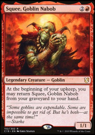 (152) Magic The Gathering Commander 2019 Single: Squee, Goblin Nabob Holo Rare
