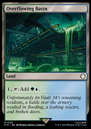 (152) Magic The Gathering Universes Beyond: Fallout Single: Overflowing Basin Rare