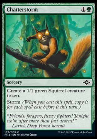(152) Magic The Gathering Modern Horizons 2 Single: Chatterstorm Holo Common