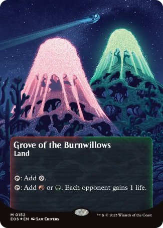 (152) Magic The Gathering Stellar Sights Single: Grove of the Burnwillows (V.4) Mythic