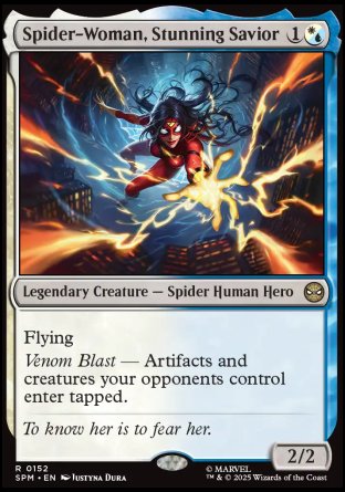 (152) Magic The Gathering Magic: The Gathering | Marvel's Spider-Man: Promos Single: Spider-Woman, Stunning Savior Holo Rare