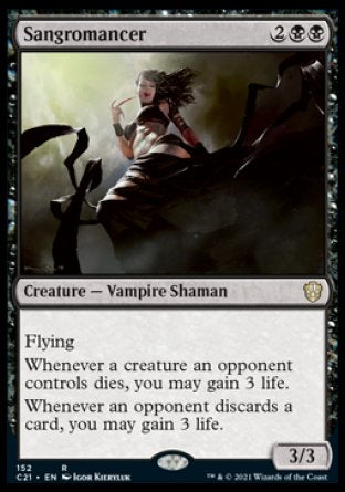 (152) Magic The Gathering Commander: Strixhaven Single: Sangromancer Rare
