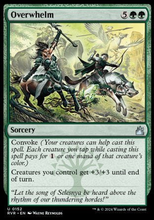 (152) Magic The Gathering Ravnica Remastered Single: Overwhelm Holo Uncommon