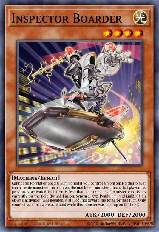 (010) YuGiOh TCG RA01: 25th Anniversary Rarity Collection Single: Inspector Boarder (V.3 - Secret Rare)  Secret Rare