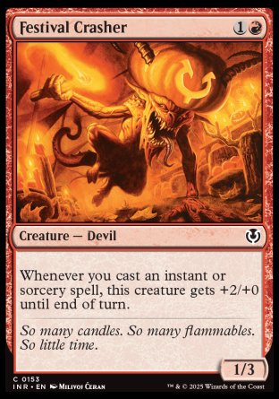 (153) Magic The Gathering Innistrad Remastered Single: Festival Crasher Holo Common