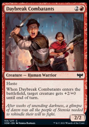 (153) Magic The Gathering Innistrad: Crimson Vow Single: Daybreak Combatants Common