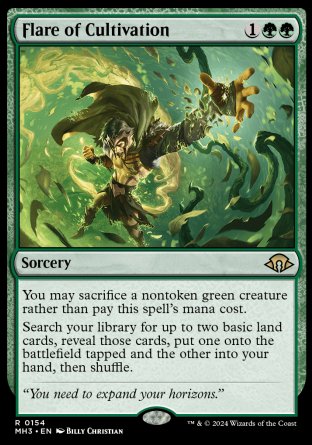 (154) Magic The Gathering Modern Horizons 3 Single: Flare of Cultivation Rare