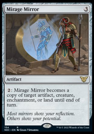(154) Magic The Gathering Commander: Kamigawa: Neon Dynasty Single: Mirage Mirror Rare