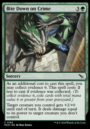 (154) Magic The Gathering Murders at Karlov Manor Single: Bite Down on Crime Holo Common