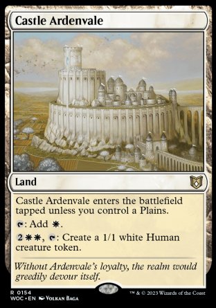 (154) Magic The Gathering Commander: Wilds of Eldraine Single: Castle Ardenvale Rare