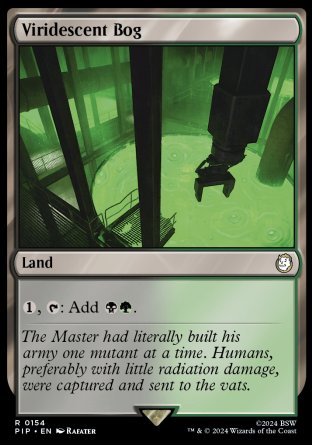 (154) Magic The Gathering Universes Beyond: Fallout Single: Viridescent Bog Holo Rare