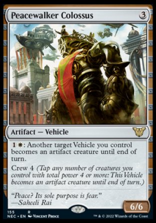 (155) Magic The Gathering Commander: Kamigawa: Neon Dynasty Single: Peacewalker Colossus Rare