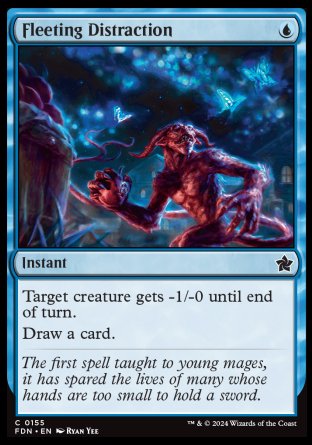 (155) Magic The Gathering Magic: The Gathering Foundations Single: Fleeting Distraction Holo Common
