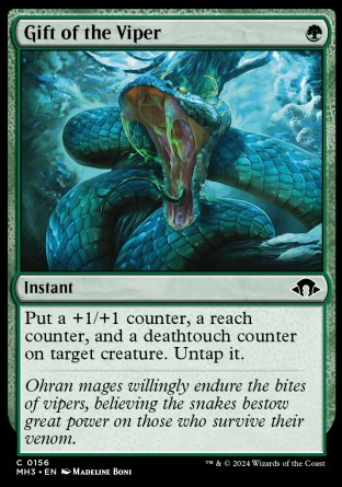 (156) Magic The Gathering Modern Horizons 3 Single: Gift of the Viper Common