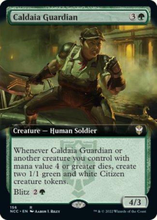 (156) Magic The Gathering Commander: Streets of New Capenna: Extras Single: Caldaia Guardian Rare
