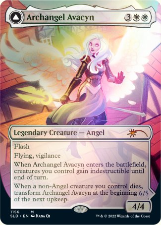 (1156) Magic The Gathering Secret Lair Commander Deck: From Cute to Brute Single: Archangel Avacyn / Avacyn, the Purifier (V.1) Mythic