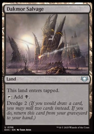 (156) Magic The Gathering Commander: Edge of Eternities Single: Dakmor Salvage Uncommon