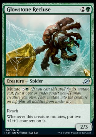 (156/274) Magic The Gathering Ikoria: Lair of Behemoths Single: Glowstone Recluse Holo Uncommon