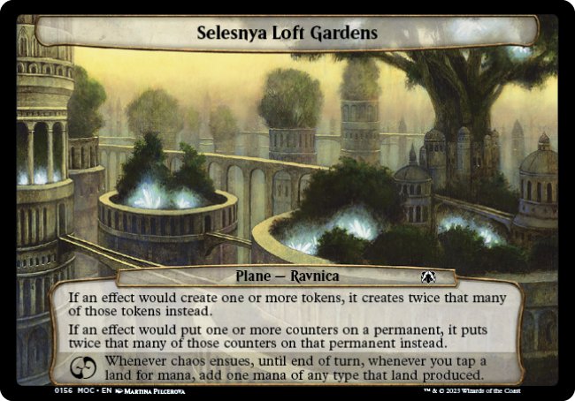 (156) Magic The Gathering Commander: March of the Machine Single: Selesnya Loft Gardens Common