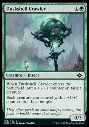 (156) Magic The Gathering Modern Horizons 2 Single: Duskshell Crawler Holo Common