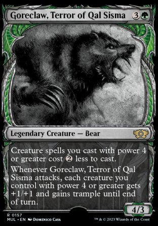 (157) Magic The Gathering Multiverse Legends Single: Goreclaw, Terror of Qal Sisma (V.3) Holo Rare