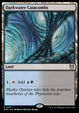 (157) Magic The Gathering Commander: Wilds of Eldraine Single: Darkwater Catacombs Rare