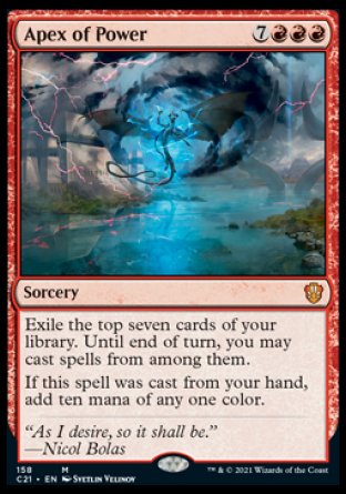 (158) Magic The Gathering Commander: Strixhaven Single: Apex of Power Mythic