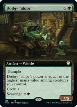 (158) Magic The Gathering Commander: Streets of New Capenna: Extras Single: Dodgy Jalopy Rare