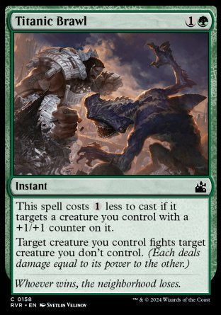 (158) Magic The Gathering Ravnica Remastered Single: Titanic Brawl Common