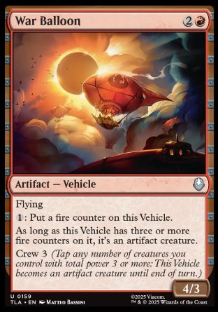 (159) Magic The Gathering Magic: The Gathering | Avatar: The Last Airbender Single: War Balloon Holo Uncommon