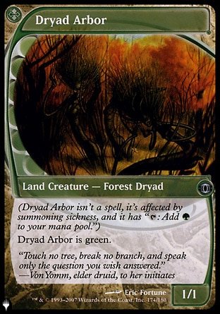 (174) Magic The Gathering The List Single: Dryad Arbor Uncommon