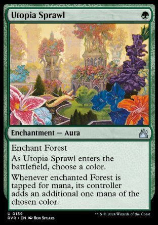 (159) Magic The Gathering Ravnica Remastered Single: Utopia Sprawl Holo Uncommon