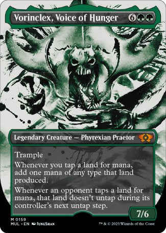 (159) Magic The Gathering Multiverse Legends Single: Vorinclex, Voice of Hunger (V.4) Holo Mythic